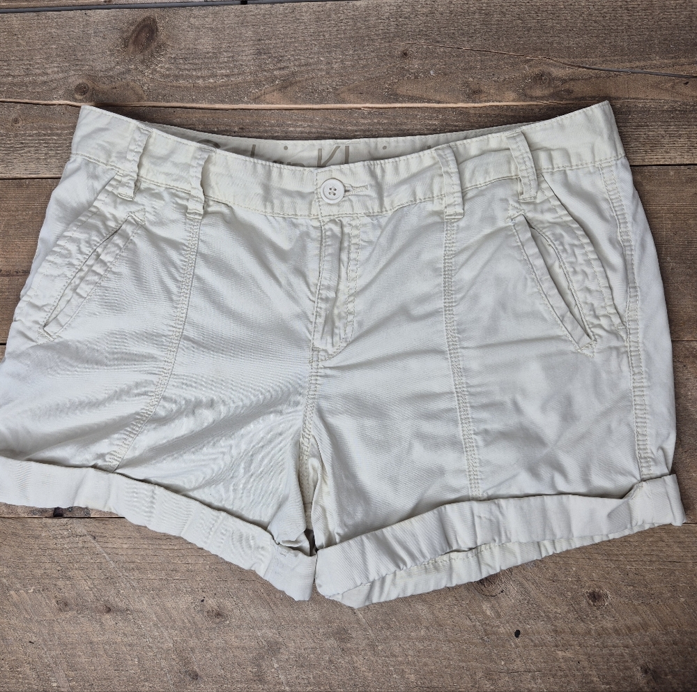 Calvin Klein Jeans Cream Cargo Shorts